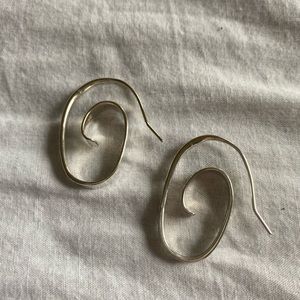 Silver Swirl Earrings